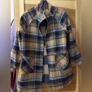 Flag and Anthem plaid flannel jacket M